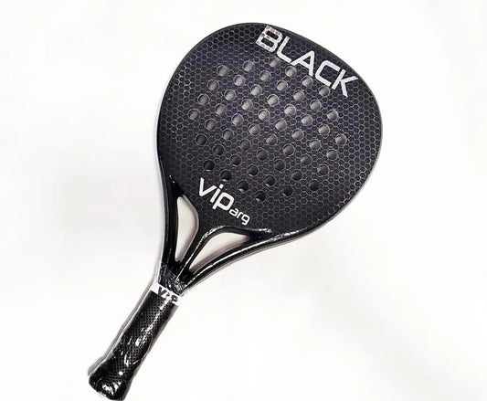 Paleta Padel Vip Black. Foam Inglés - Negro