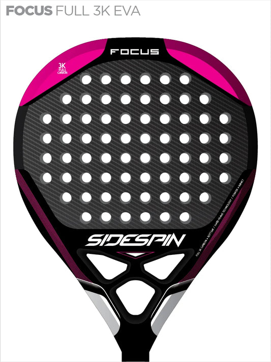 Paleta Sidespin Focus Rosa Carbono 3k